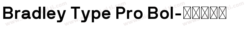 Bradley Type Pro Bol字体转换